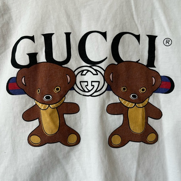Gucci Other - Authentic Gucci Little Bear Short Tee,with Bleach Damage. Size Medium.See pics.